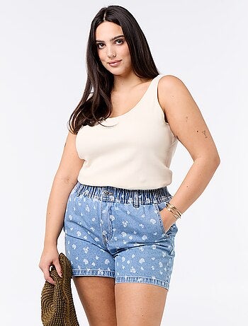 Short in denim con tasche