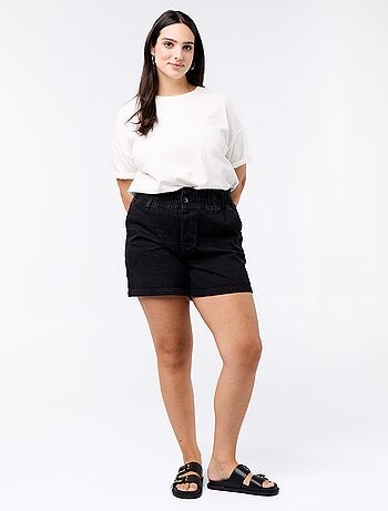 Short in denim con tasche