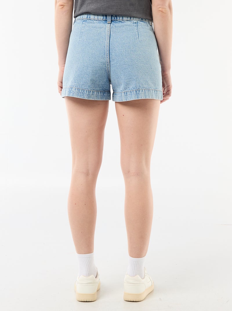 Short in denim con tasche intrecciate Blu - Kiabi