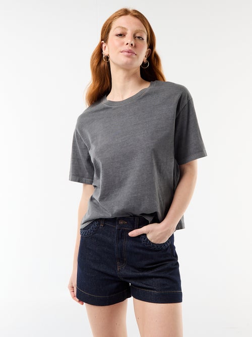 Short in denim con tasche intrecciate - Kiabi