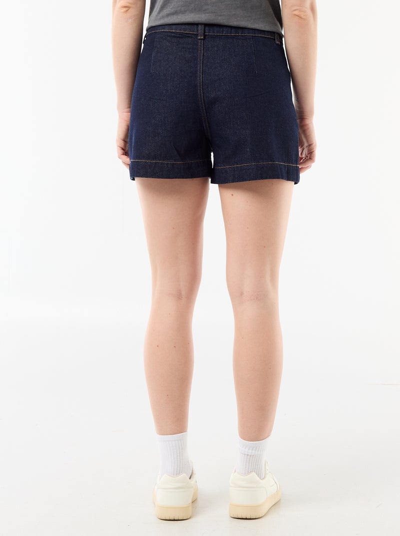 Short in denim con tasche intrecciate Blu - Kiabi