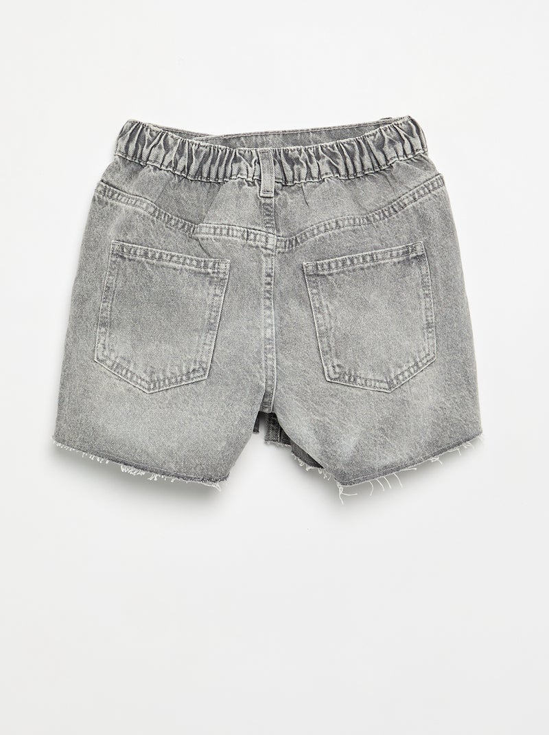 Short in denim da infilare Grigio - Kiabi