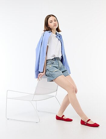 Short in denim effetto used