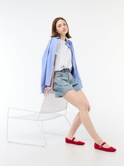 Short in denim effetto used - Kiabi