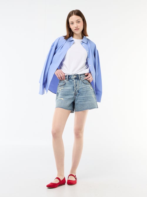 Short in denim effetto used - Kiabi