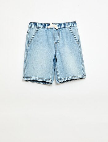 Short in denim elasticizzato