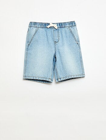 Short in denim elasticizzato
