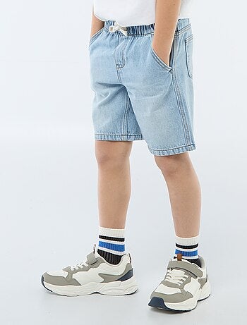 Short in denim elasticizzato