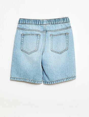 Short in denim elasticizzato