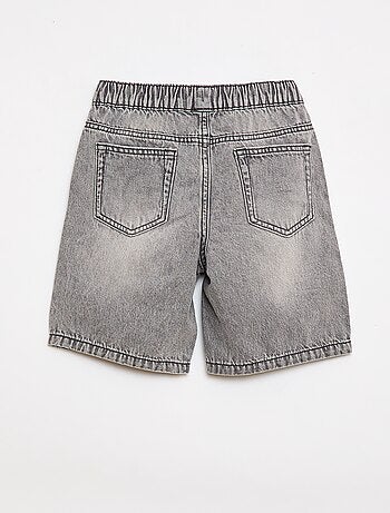 Short in denim elasticizzato