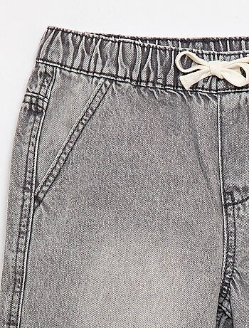 Short in denim elasticizzato