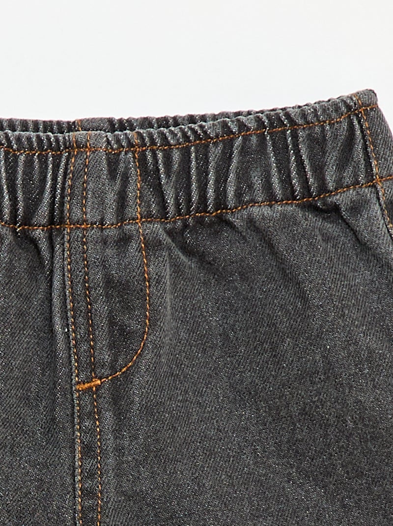 Short in denim Grigio - Kiabi