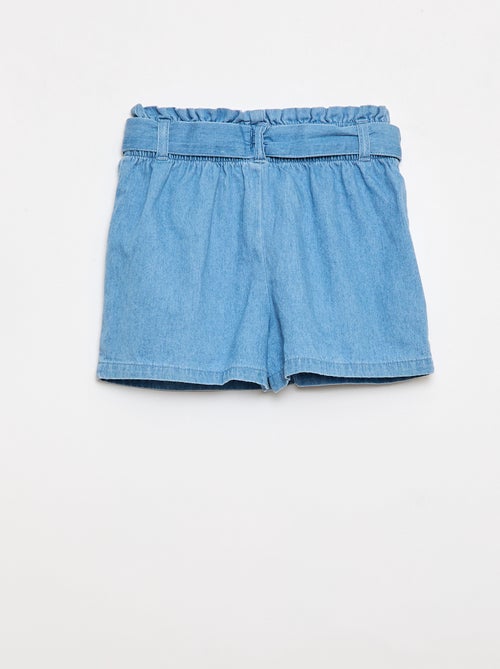 Short in denim leggero con cintura removibile - Kiabi
