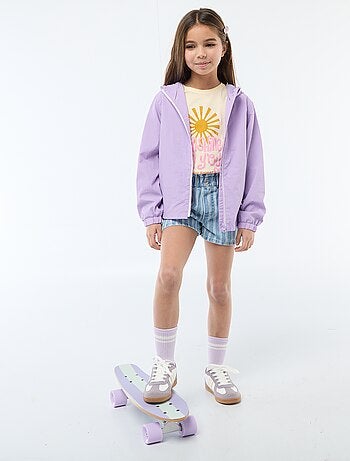 Short in denim paper bag