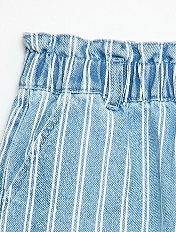 Short in denim paper bag