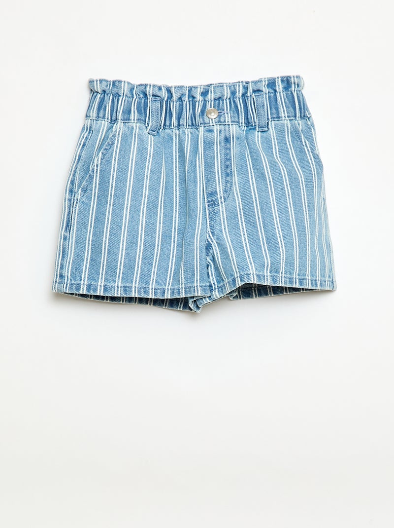 Short in denim paper bag Blu - Kiabi