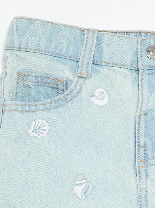 Short in denim ricamato - Kiabi