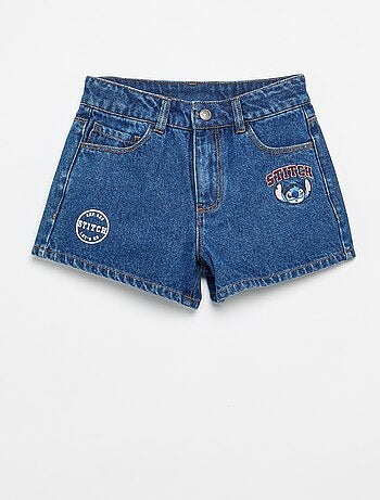Short in denim 'Stitch'