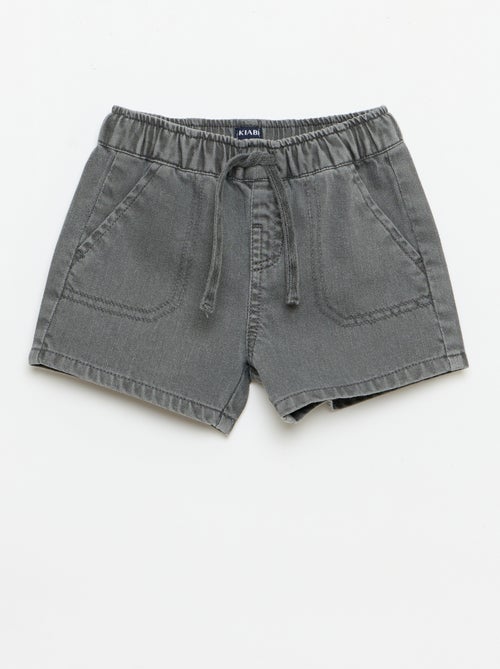 Short in denim tinta unita - Kiabi