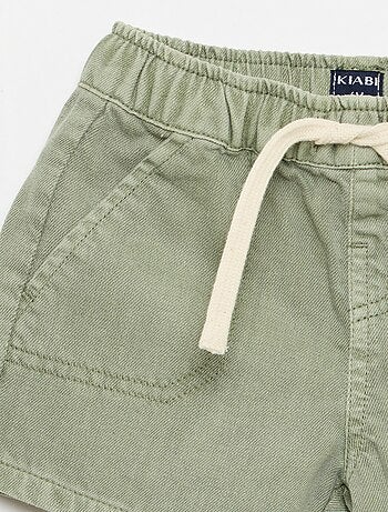 Short in denim tinta unita