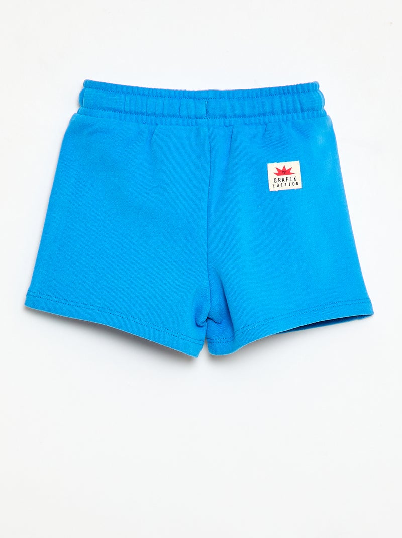 Short in felpa con motivo Blu - Kiabi