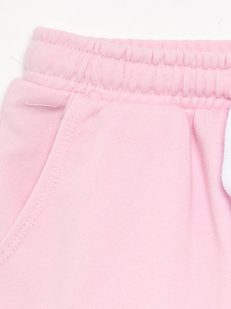 Short in felpa con tasche Rosa - Kiabi
