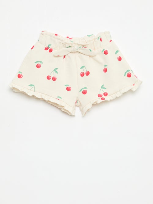 Short in felpa leggera con volant - Kiabi