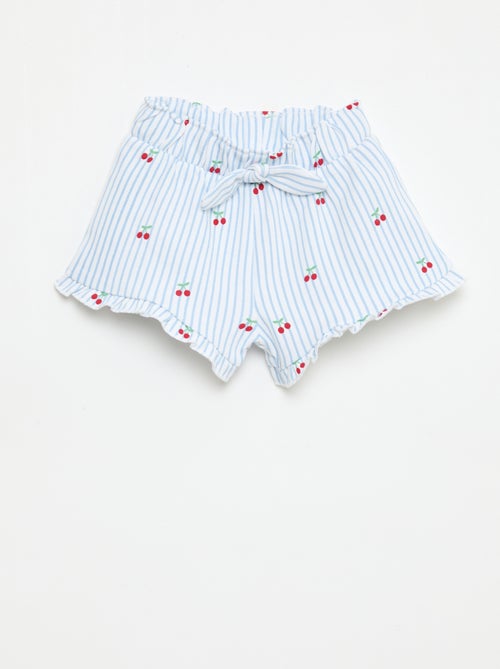 Short in felpa leggera con volant - Kiabi