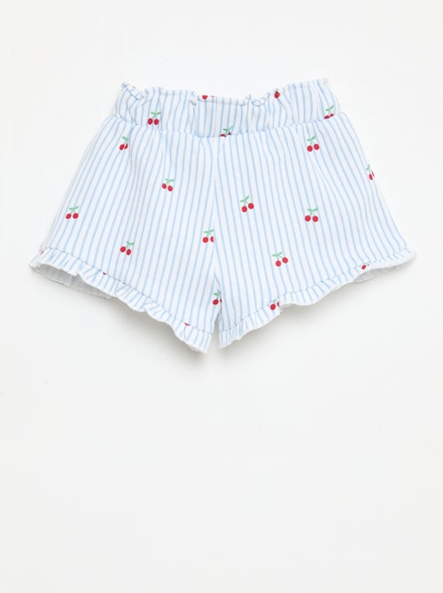 Short in felpa leggera con volant - Kiabi