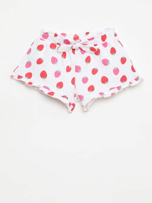 Short in felpa leggera con volant - Kiabi