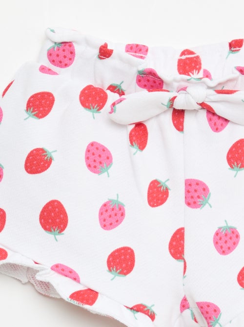 Short in felpa leggera con volant - Kiabi