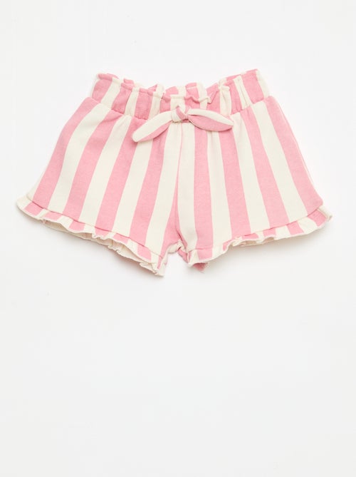 Short in felpa leggera con volant - Kiabi