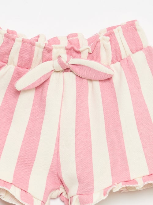 Short in felpa leggera con volant - Kiabi