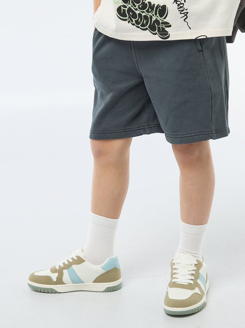 Short in felpa leggera Nero - Kiabi