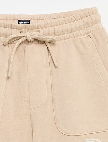 Short in felpa leggera stampata