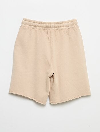 Short in felpa leggera stampata