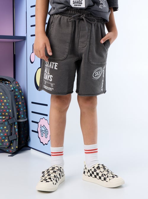 Short in felpa leggera stampata - Kiabi Short in felpa leggera stampata - Kiabi