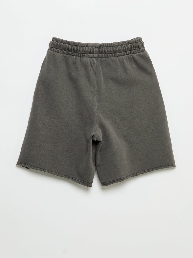Short in felpa leggera stampata Grigio - Kiabi