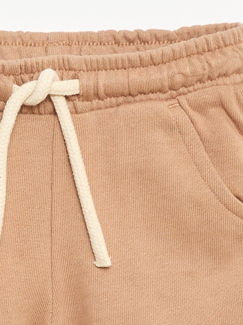 Short in felpa leggera tinta unita Beige - Kiabi