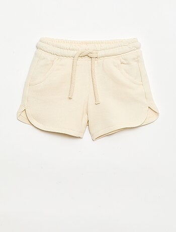 Short in felpa leggera tinta unita