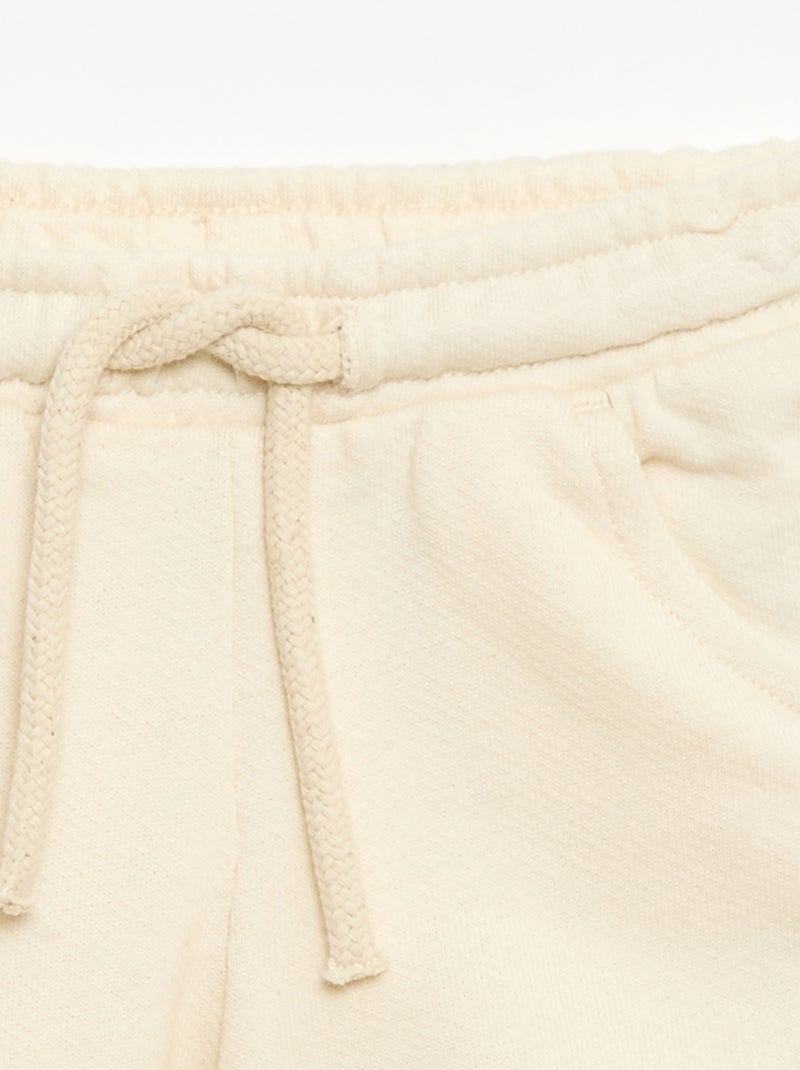 Short in felpa leggera tinta unita Bianco - Kiabi