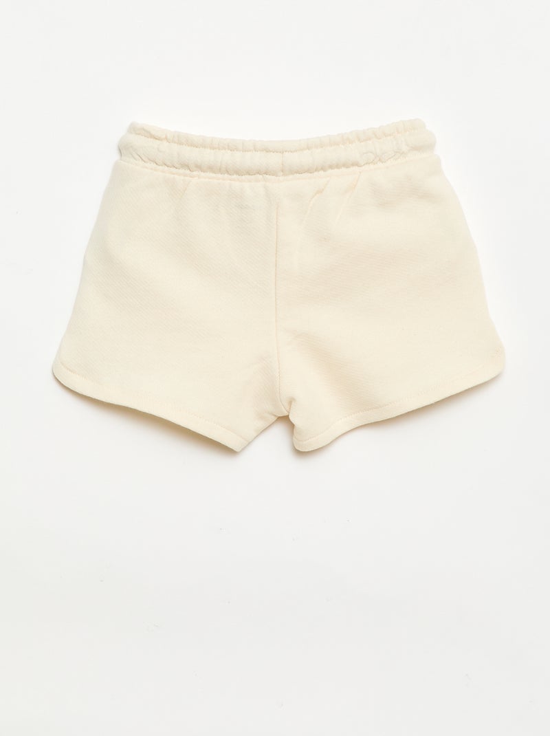 Short in felpa leggera tinta unita Bianco - Kiabi