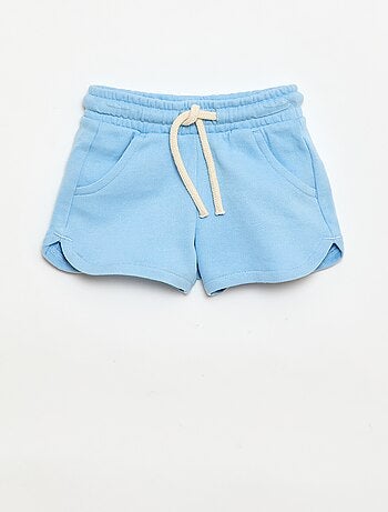 Short in felpa leggera tinta unita