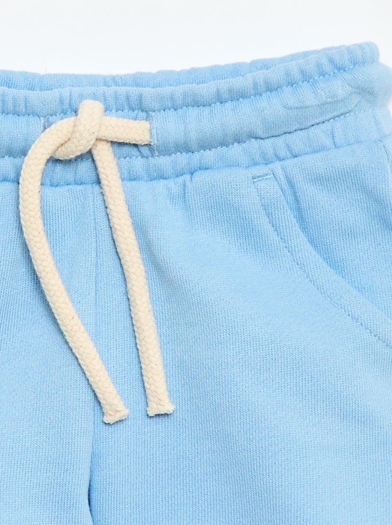 Short in felpa leggera tinta unita Blu - Kiabi