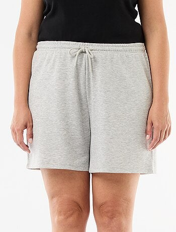 Short in felpa leggera tinta unita