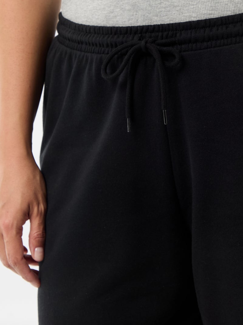 Short in felpa leggera tinta unita Nero - Kiabi
