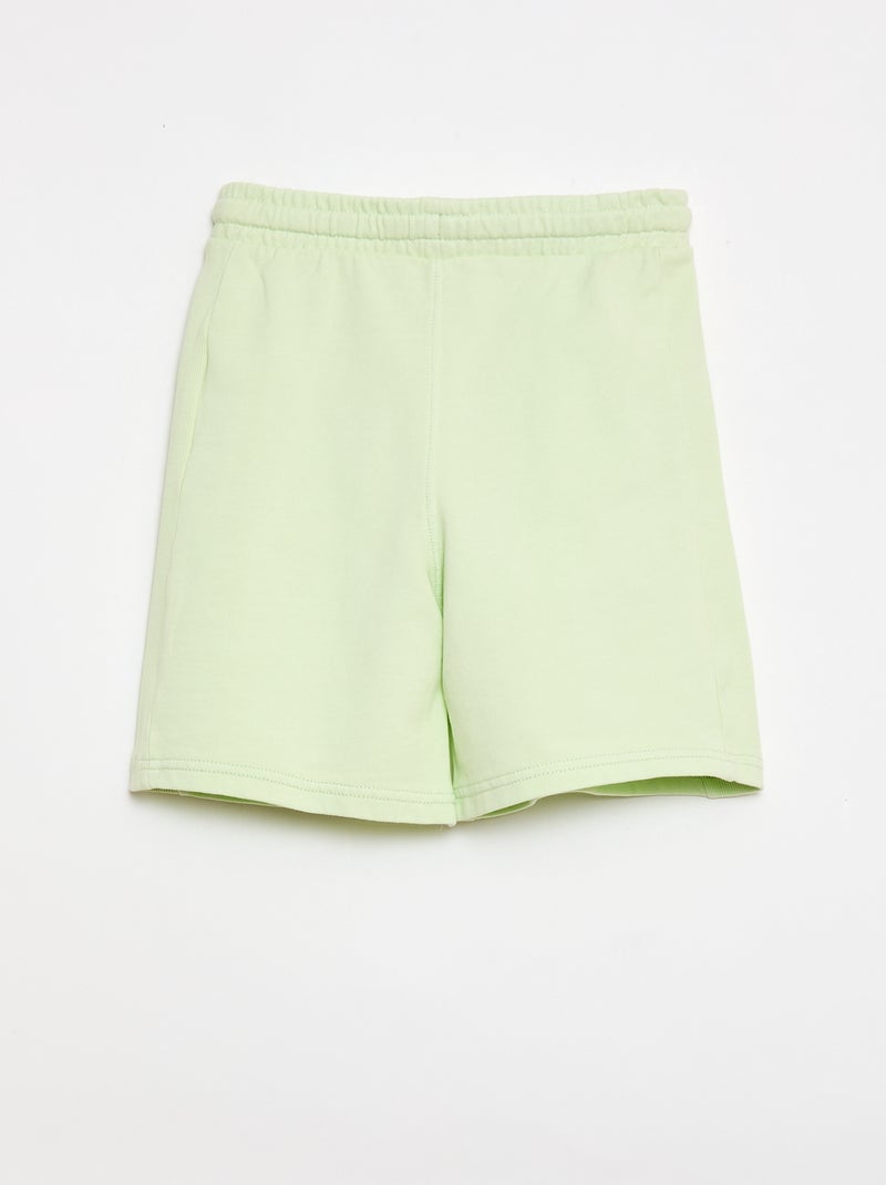 Short in felpa leggera Verde - Kiabi