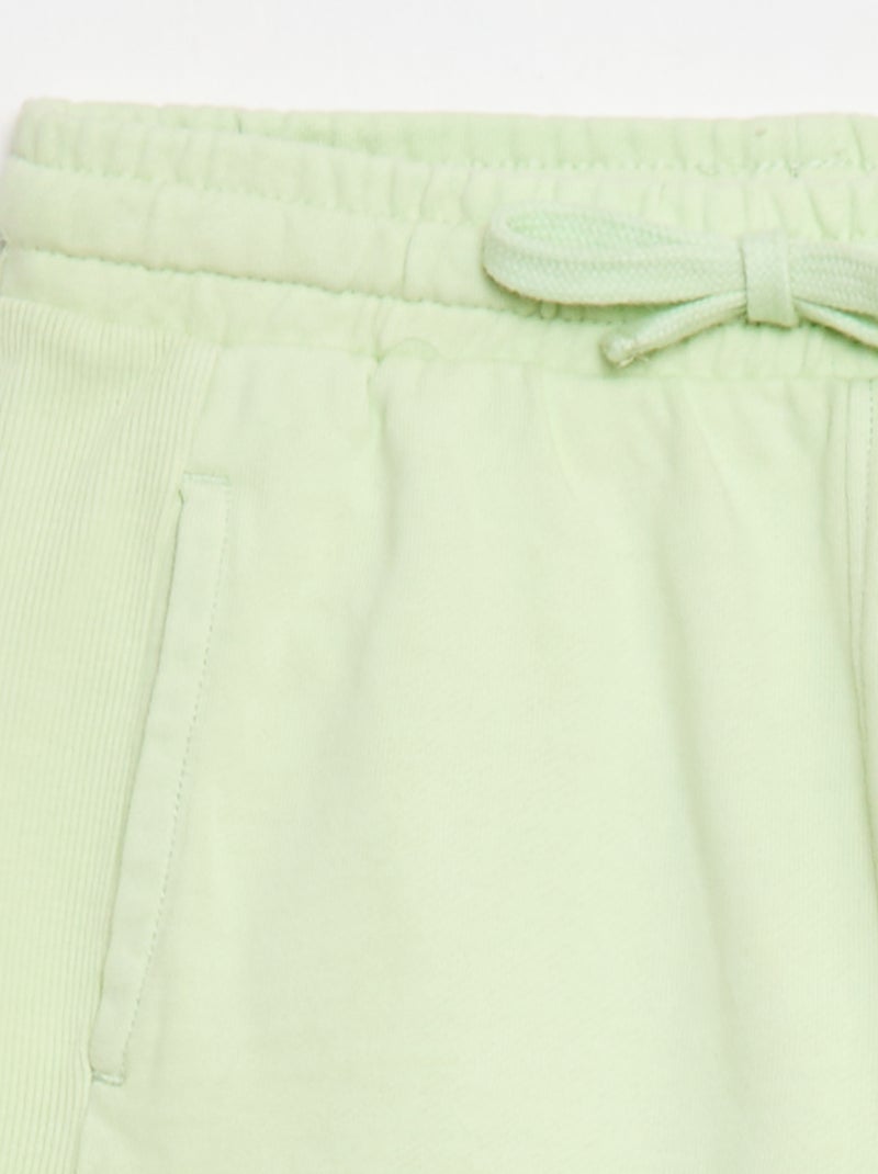 Short in felpa leggera Verde - Kiabi
