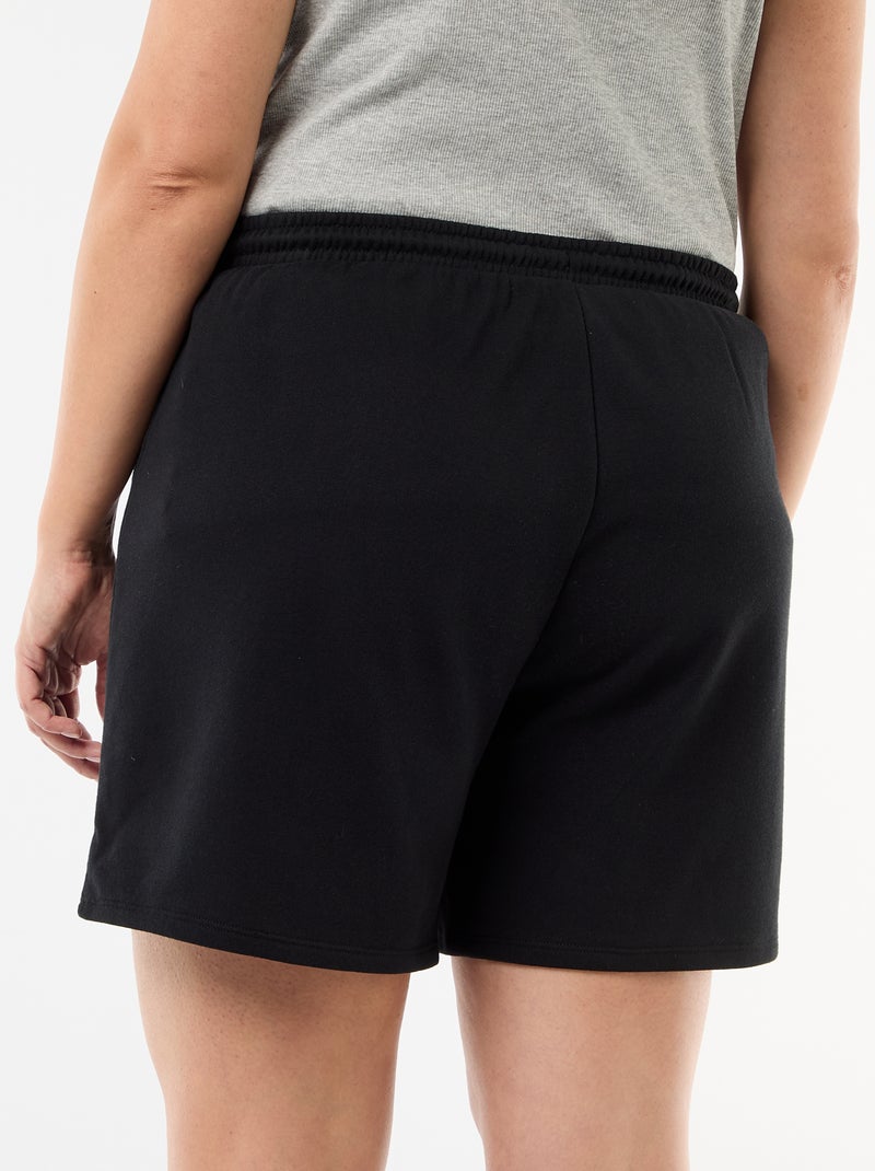 Short in felpa leggero tinta unita Nero - Kiabi