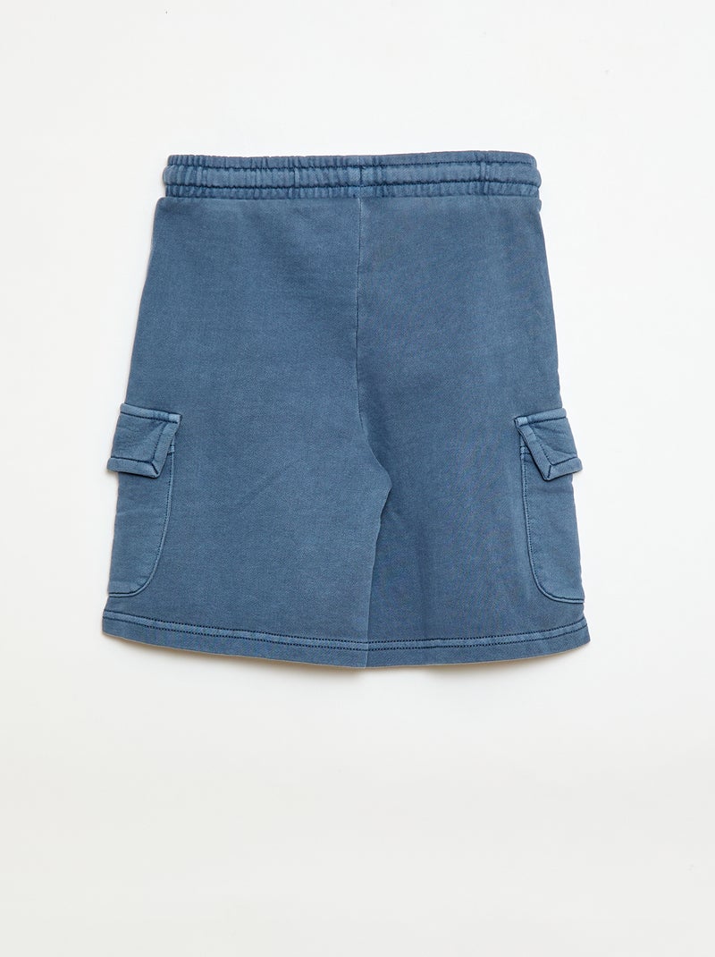 Short in felpa multitasche Blu - Kiabi